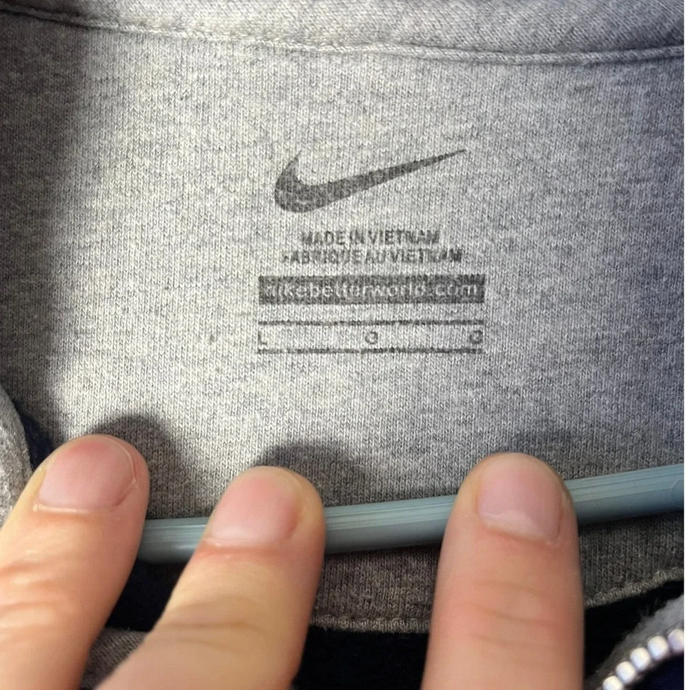 West Virginia Nike Hoodie Women Large Navy Full Zip NCAA Football EUC